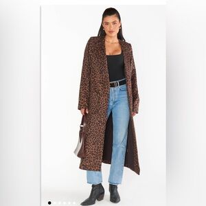NWT Amsterdam Jacket Brushed Leopard. Super fun!